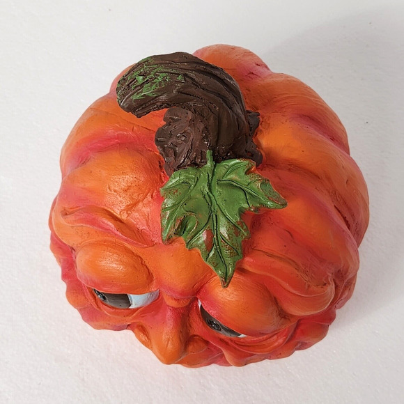 NEW! Collections Etc Expressive Pumpkins Halloween Table Top Décor Medium 8.5"H - Picture 6 of 7
